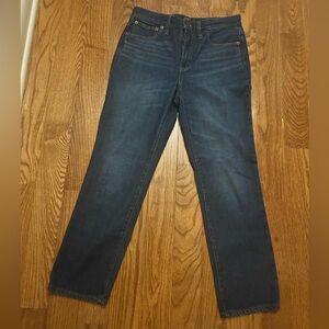 J. Crew Factory Women's Dark Blue Straight Leg Jeans